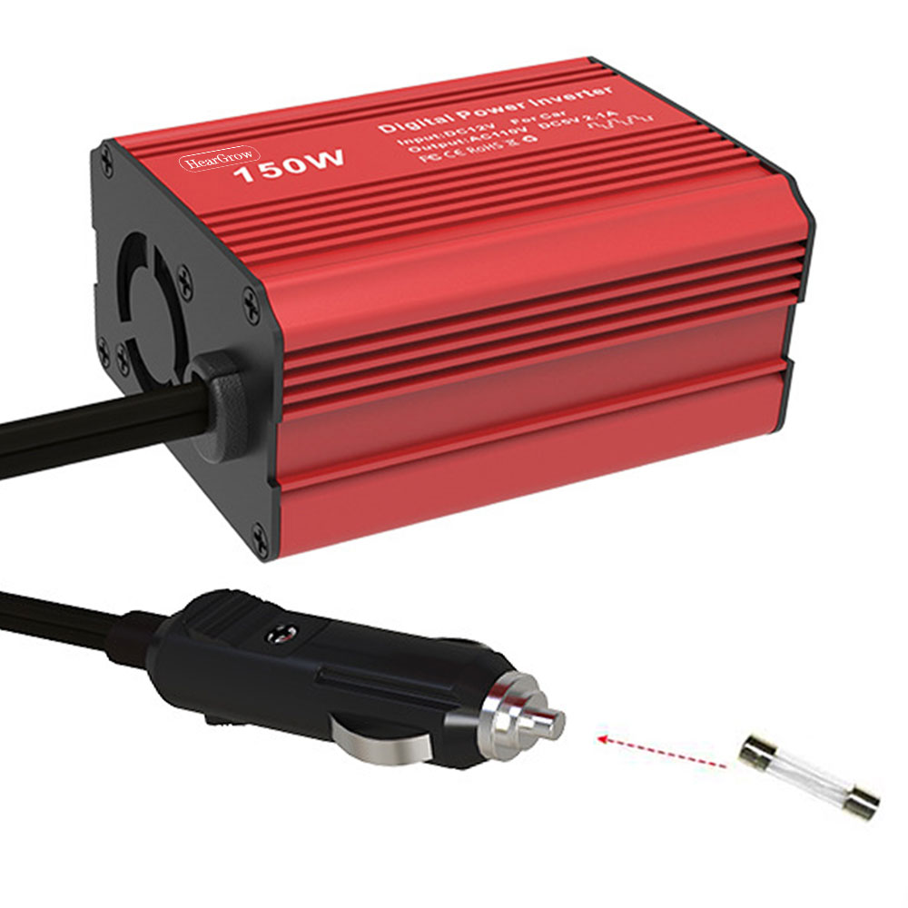 Car inverter 150W American and Japanese 12V to 110V USB fast charging Type-c fast charging source converter