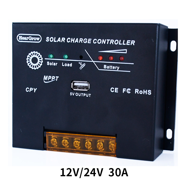 Solar controller, MPPT solar controller, 12V/24V automatic adaptation, USB5V, solar charger, 10A20A30A