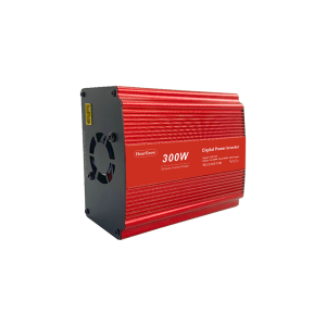 a red and black power supply