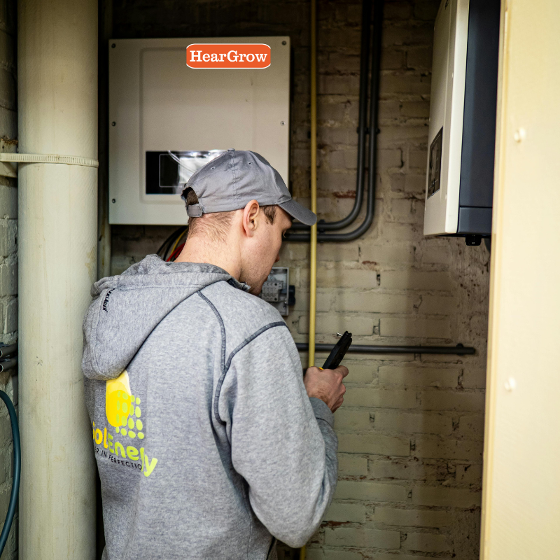 Heargrow solar panel system set up