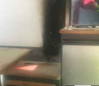 Solar controller catching fire