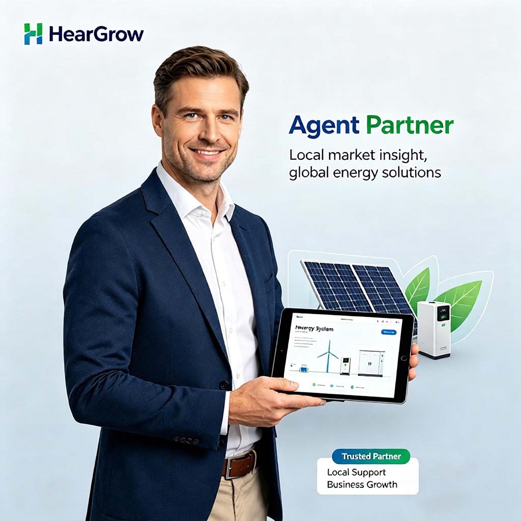 HearGrow will continue to uphold the philosophy of "Innovation, Quality, Service," providing smarter and more environmentally friendly solutions for full-house power supply and consumption, working together to build a better future.