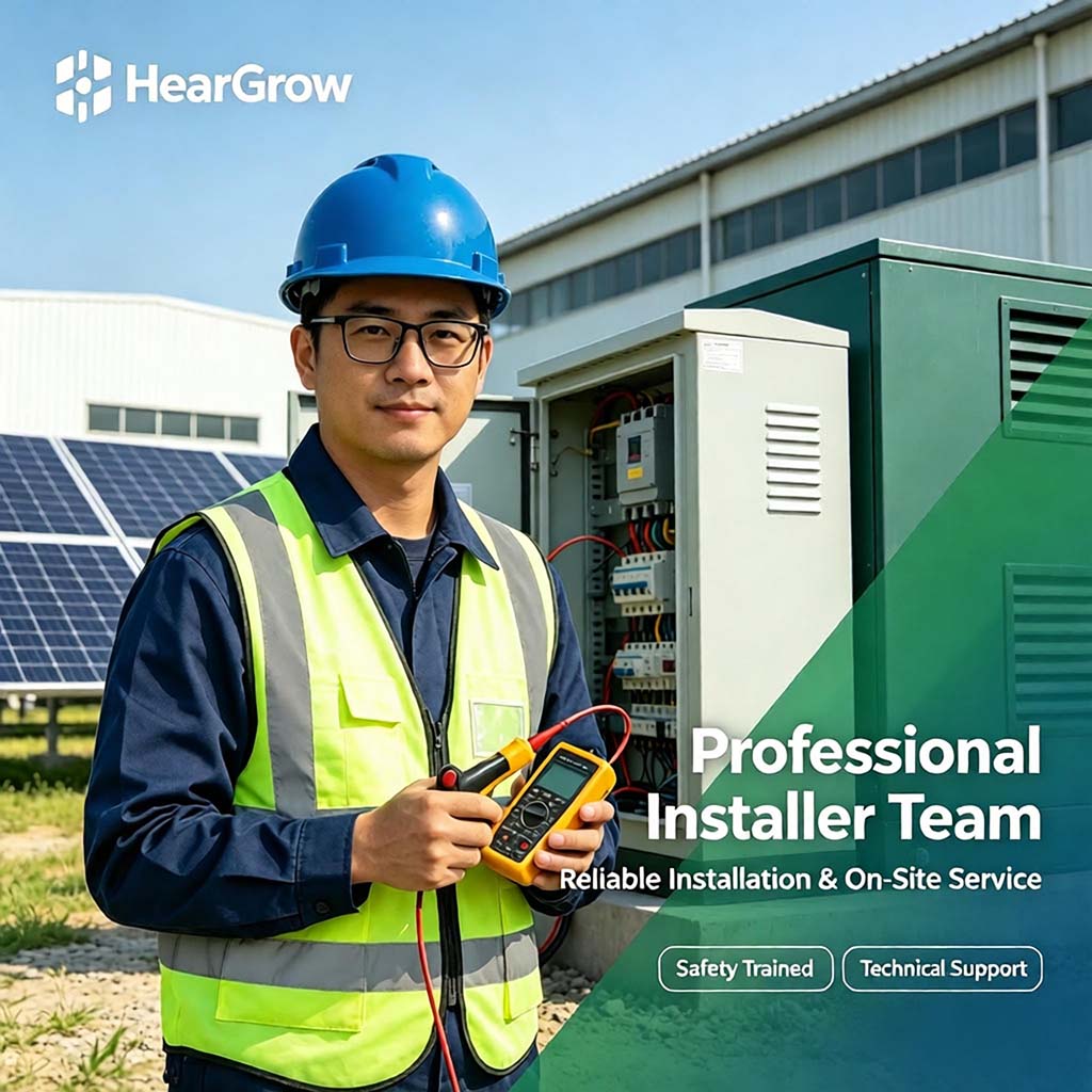 HearGrow will continue to uphold the philosophy of "Innovation, Quality, Service," providing smarter and more environmentally friendly solutions for full-house power supply and consumption, working together to build a better future.