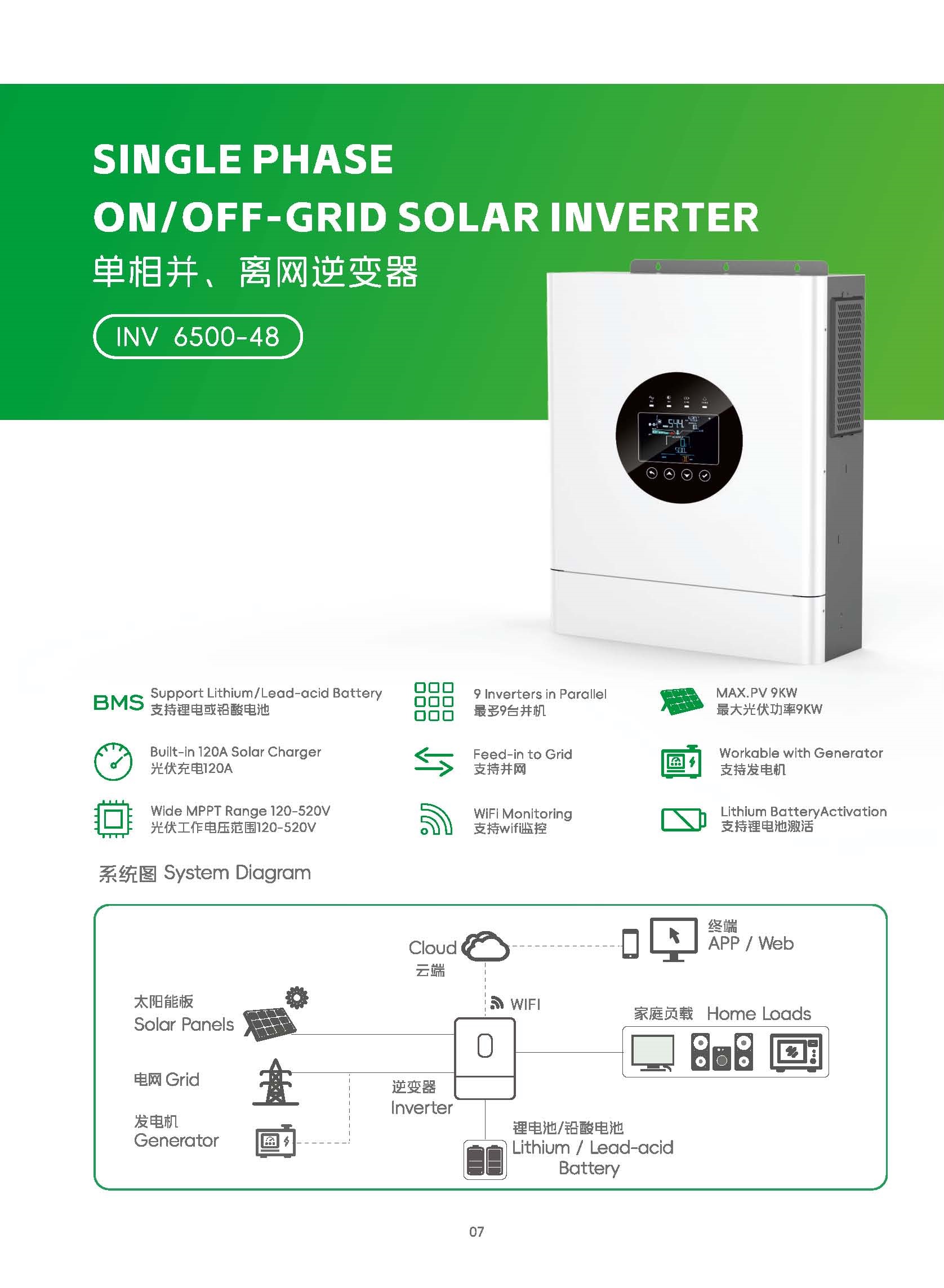 HearGrow, Solar power generation system, home energy storage, industrial and commercial energy storage inverter, MPPT solar charger, battery, wind power charging station, electric vehicle charging, fast charging, apple charging, Tesla charging, Tesla, Apple Inc