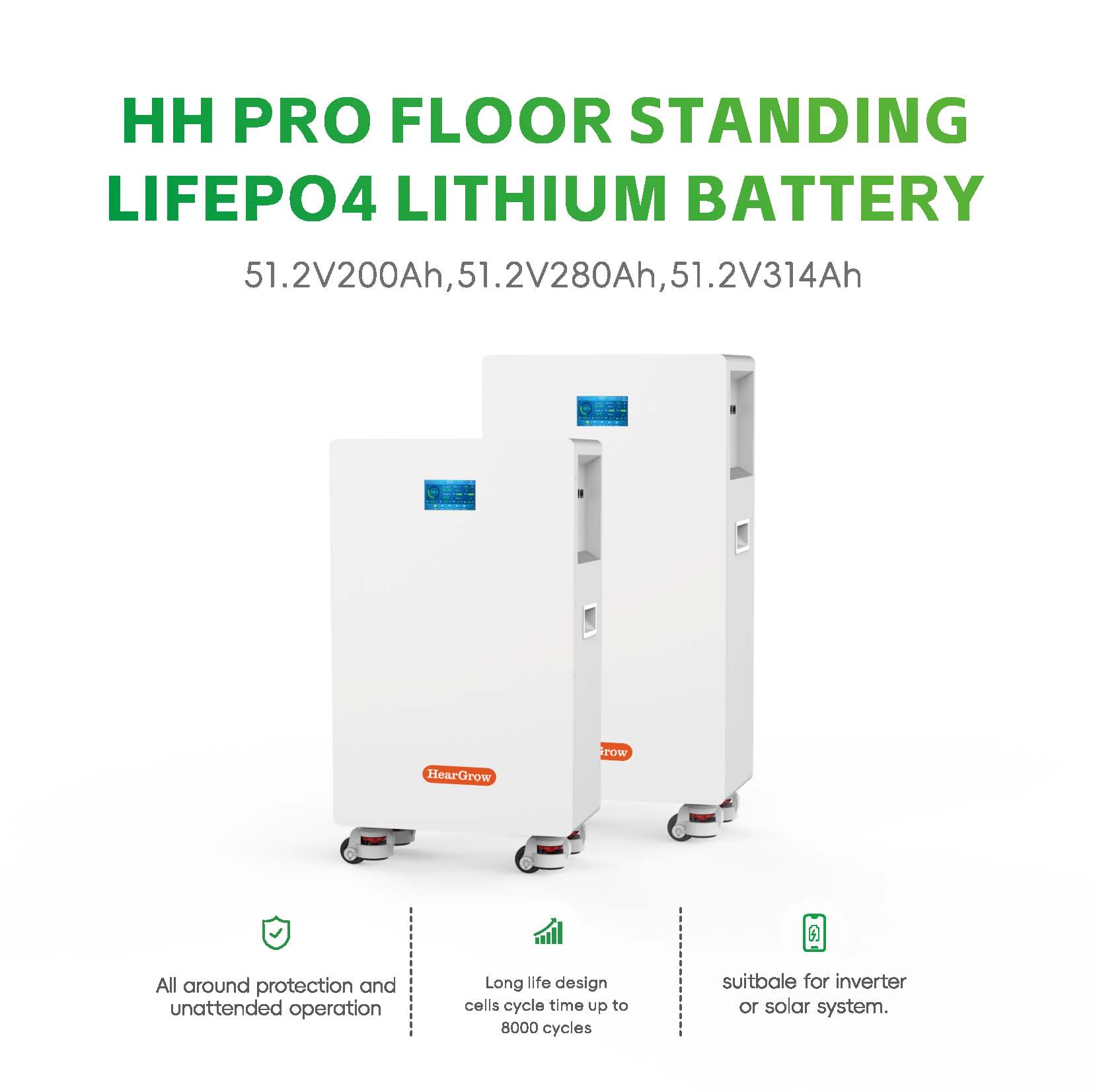 HearGrow, Solar power generation system, home energy storage, industrial and commercial energy storage inverter, MPPT solar charger, battery, wind power charging station, electric vehicle charging, fast charging, apple charging, Tesla charging, Tesla, Apple Inc