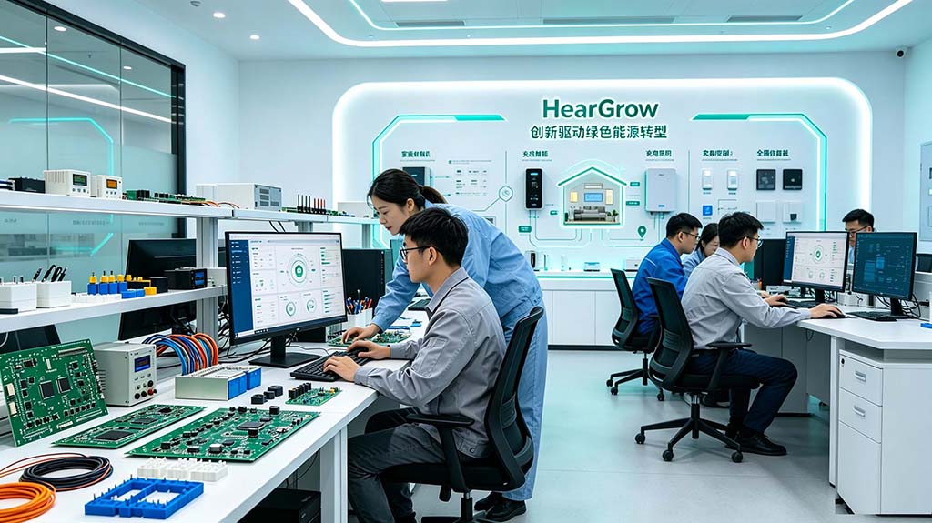 HearGrow, Solar power generation system, home energy storage, industrial and commercial energy storage inverter, MPPT solar charger, battery, wind power charging station, electric vehicle charging, fast charging, apple charging, Tesla charging, Tesla, Apple Inc